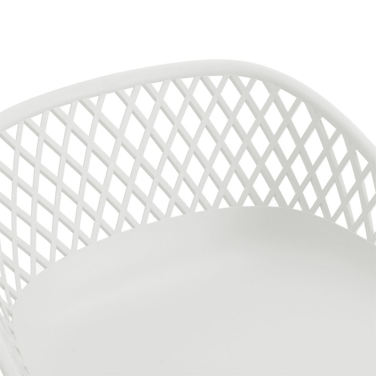 BARHOCKER IREK 2er-Set weiß/weiß - Weiß, Textil (47/99/49cm) - IDIMEX