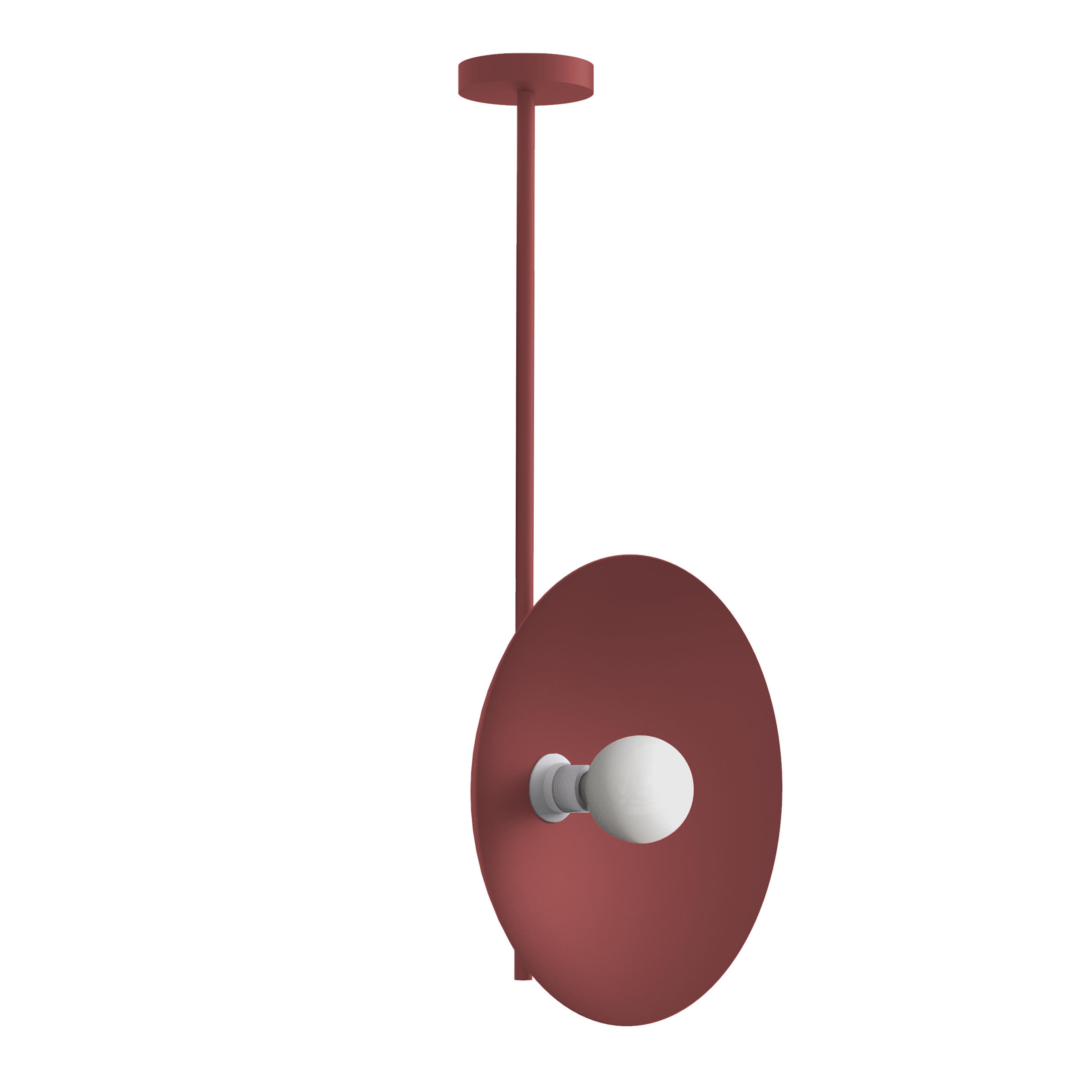 DECKENLEUCHTE - Rot, Metall (40/40/83cm) - Lumicom