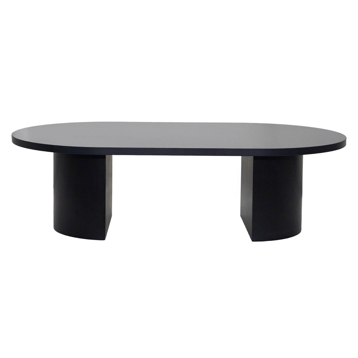 COUCHTISCH, schwarzes Holzeffekt - Schwarz, Holz (120/70/35cm) - Oviala