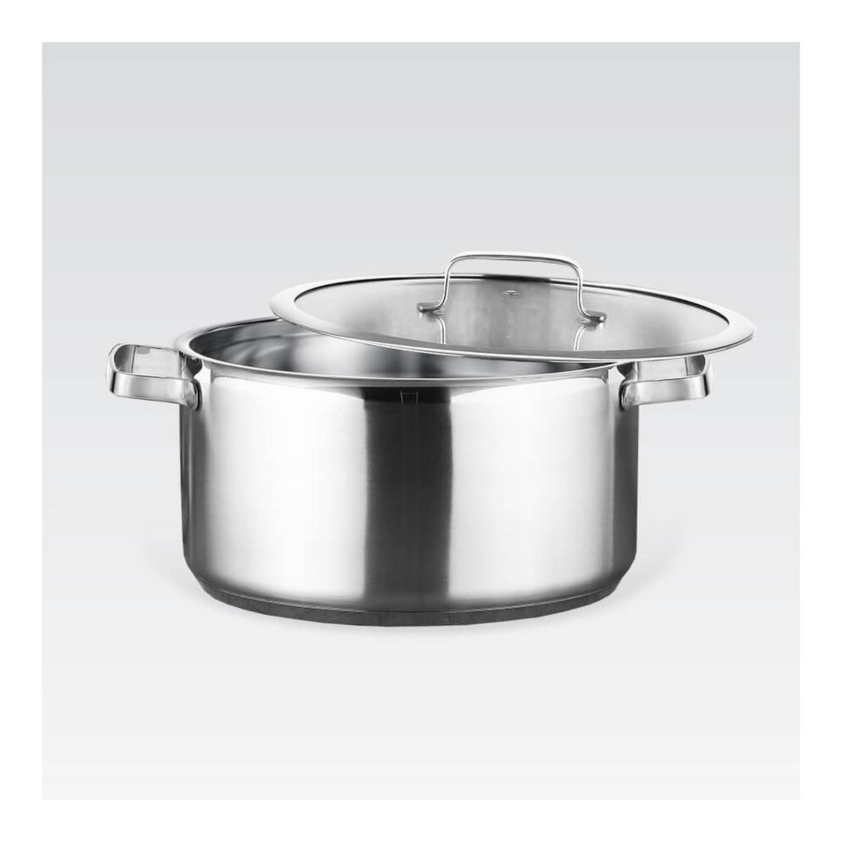 TOPF Silber 30/20/10 cm MR351420 - Silberfarben, Metall (20cm) - Maestro 