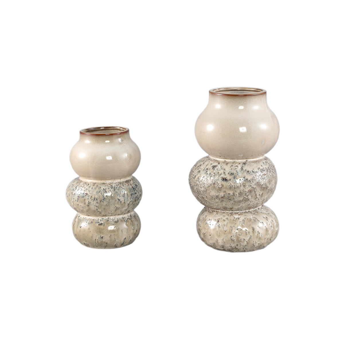 TOPF Concetta Beige 15/15/26cm - Beige, Keramik (26cm) - PTMD Collection