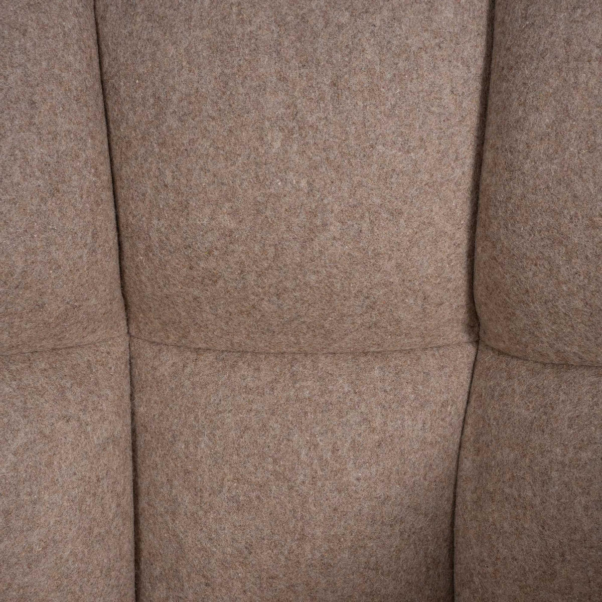 BARHOCKER Filz Taupe - Taupe/Schwarz, Textil/Metall (64/88/45cm) - CLP