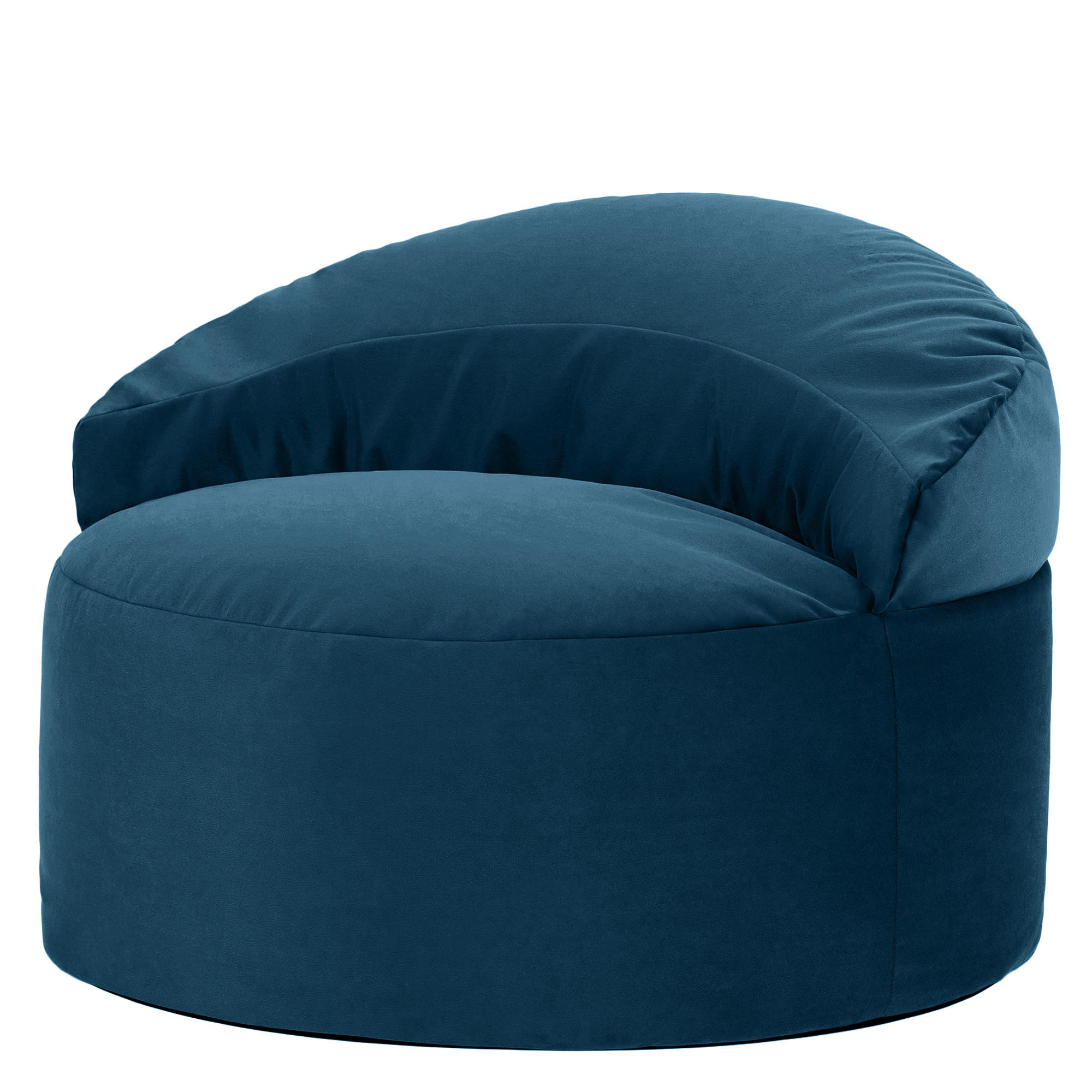 SITZSACK aus Samt Orb - Dunkelblau, Textil (86/61/86cm) - icon
