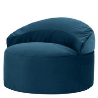 SITZSACK aus Samt Orb - Dunkelblau, Textil (86/61/86cm) - icon