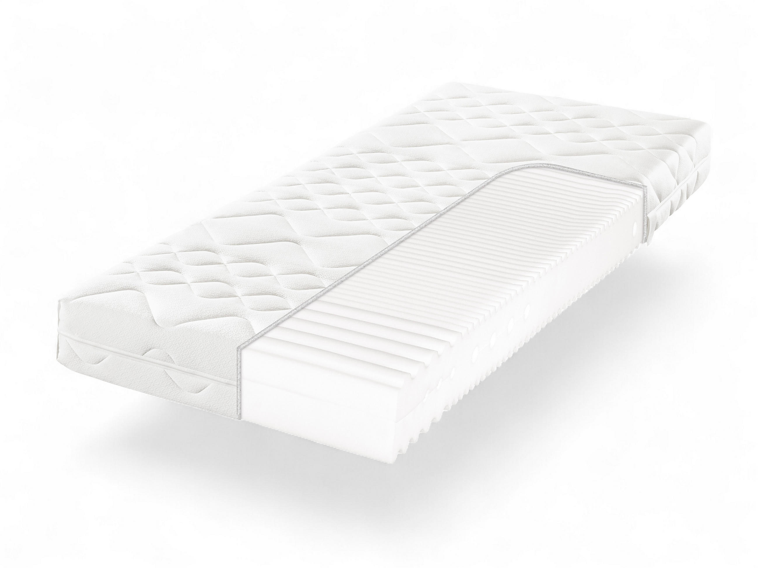 MATRATZE Medisan Plus KS, Größe: 100x200, Härtegrad: H3 - Weiß, Textil (100/200cm) - f.a.n. frankenstolz