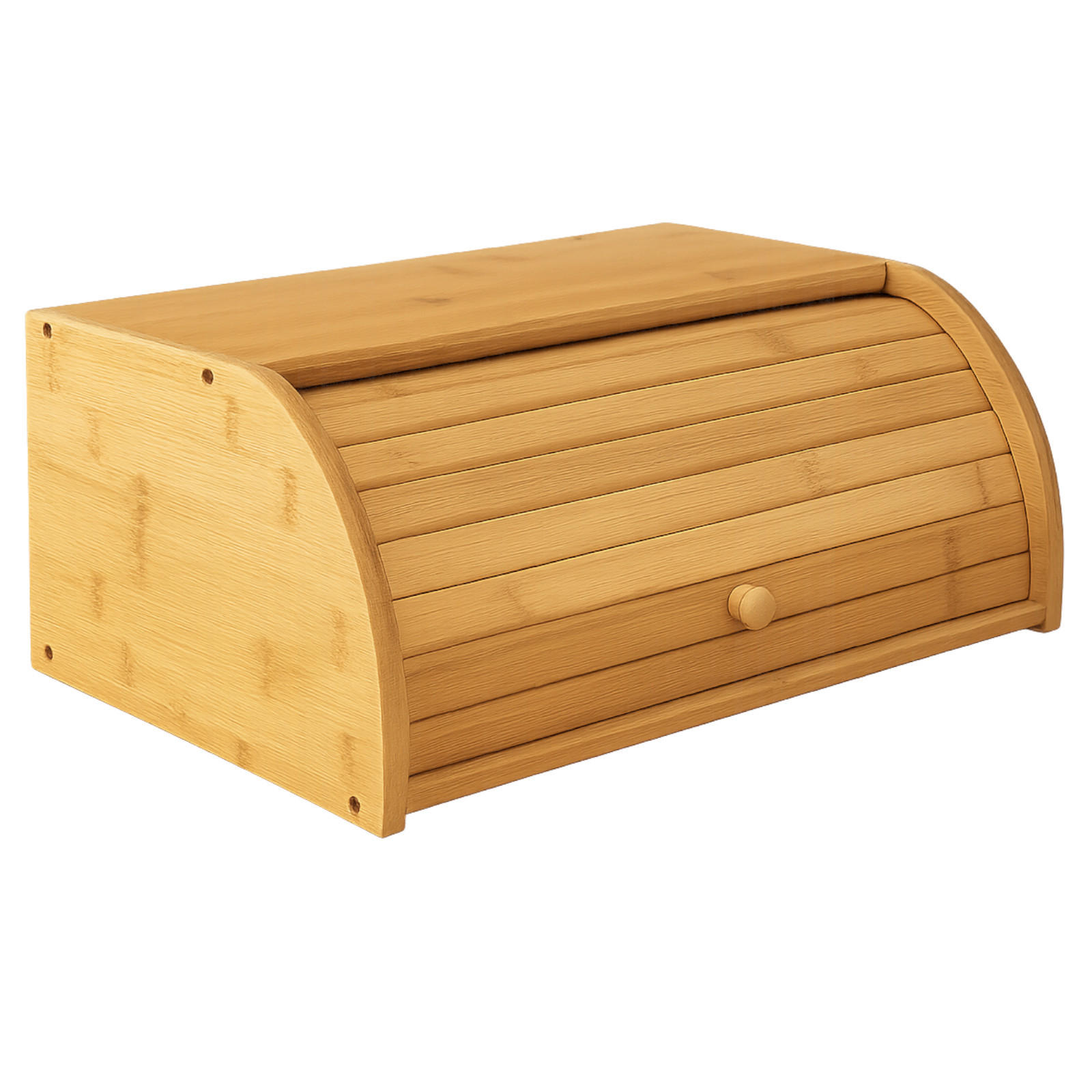 BROTKASTEN Bambus Naturfarben Rolltop 40,5x27x16 cm - Naturfarben, Holzwerkstoff (40.5/16/27cm) - Begryf