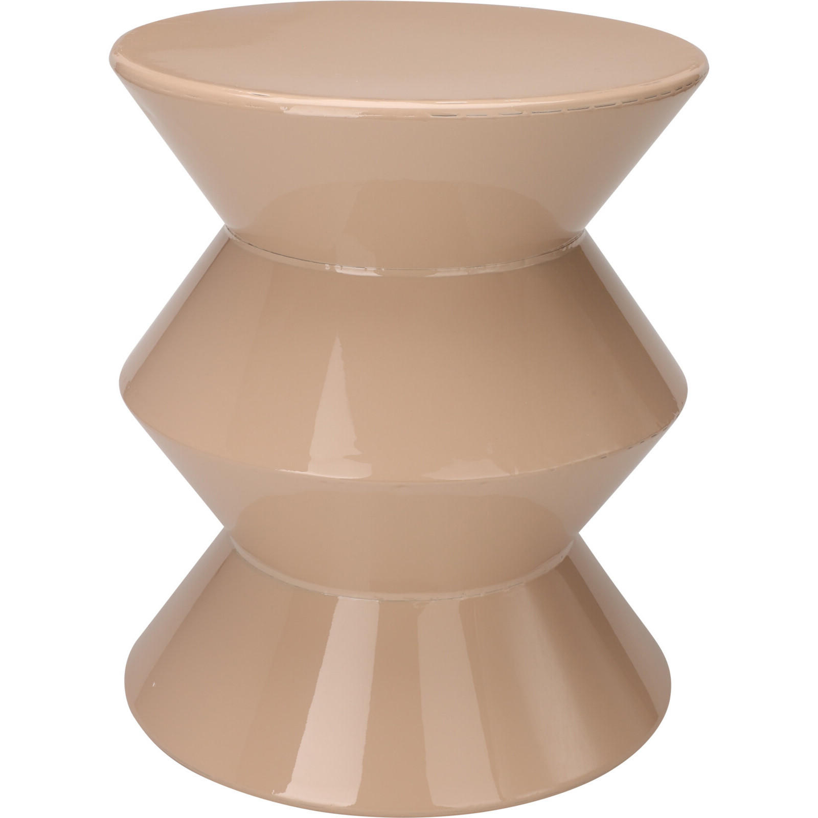 SÄULENTISCH metallisch Gisa Nature desert sand 31/31/36,5 cm - Beige, Metall (31/31/36.5cm) - Home Styling Collection