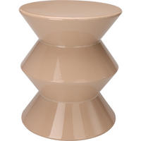 SÄULENTISCH metallisch Gisa Nature desert sand 31/31/36,5 cm - Beige, Metall (31/31/36.5cm) - Home Styling Collection