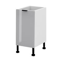 UNTERSCHRANK – 40 cm – KU-D40 – Lunara – Grau Hochglanz - Grau, Holzwerkstoff (40/72/52cm) - hi-markt