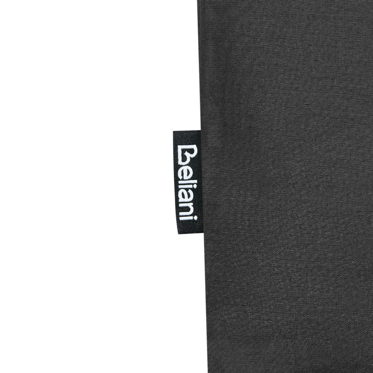BETTWÄSCHE-SET 150/200 cm Baumwollsatin Schwarz Parkrose - Schwarz, Textil (150/200cm) - Beliani