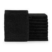 WASCHLAPPEN 10er-Set, 10x Waschlappen 15/20 cm, Schwarz - Schwarz, Textil (15/20cm) - Blumtal