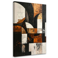 LEINWANDBILD 3D und geometrisch 80x120cm - Braun, Textil (80/120cm) - Feeby