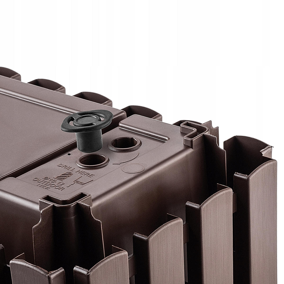 BALKONKASTEN 40 cm, Braun - Braun, Kunststoff (18/38cm) - KADAX