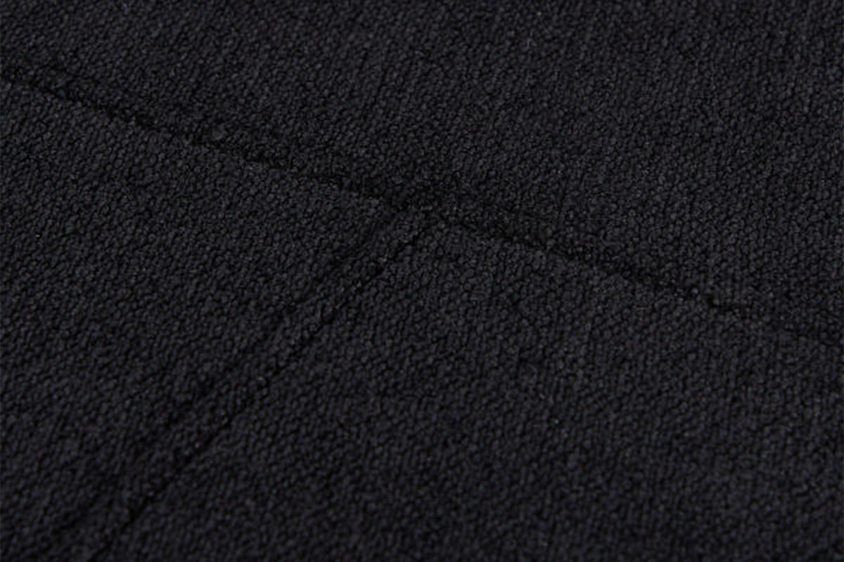 DESIGNSOFA GARBO Schwarz Webstoff - Schwarz, Textil/Metall (280/92/158cm) - KAWOLA