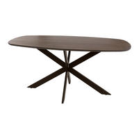 ESSTISCH ALVAR FLOW Braun Massivholztisch aus Akazie 180 cm - Dunkelbraun, Holz (180/95/77cm) - alesvelt