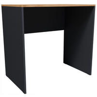 SCHREIBTISCH CR3-UNO Graphit-Wotan Eiche 80/50/75 cm - Eiche Wotan/Graphitfarben, Holzwerkstoff (50/80/75cm)