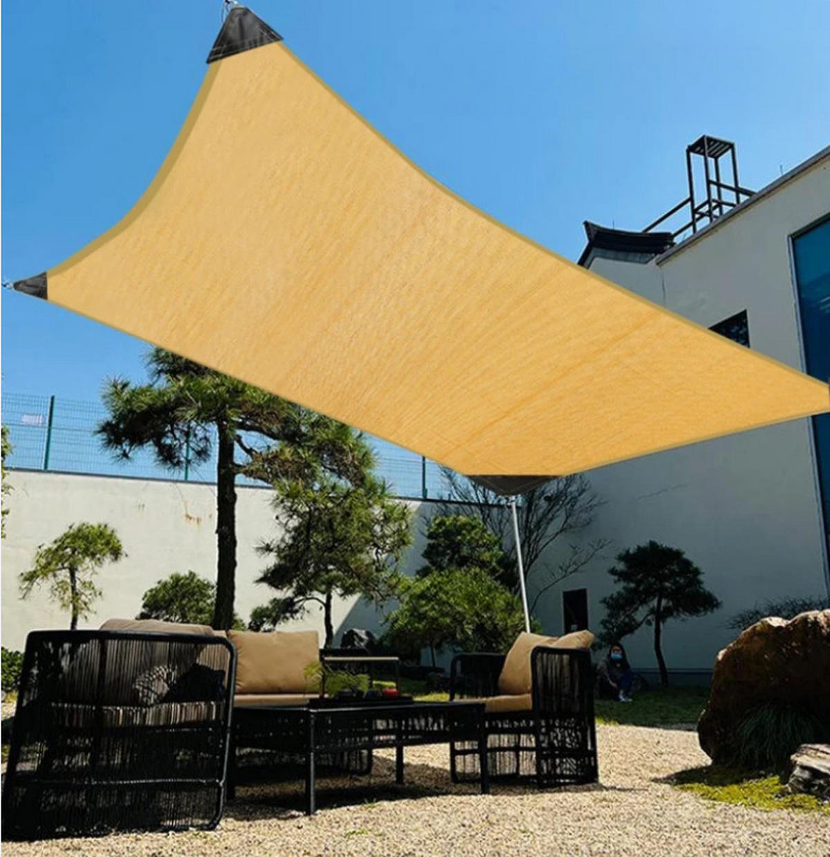 SONNENSEGEL, Hellbraun, 2 x 3 m - Beige, Textil (200/300cm) - Weltevree