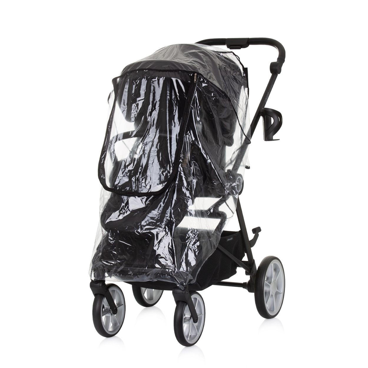 KINDERWAGEN-REGENSCHUTZ Regenschutz DKK023U transparent EVA-Material, universell passend, Kinderwagen, Buggy, Regenhaube - Weiß, Kunststoff (84/1/118cm) - Chipolino