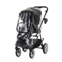 KINDERWAGEN-REGENSCHUTZ Regenschutz DKK023U transparent EVA-Material, universell passend, Kinderwagen, Buggy, Regenhaube - Weiß, Kunststoff (84/1/118cm) - Chipolino
