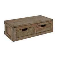 NATURE GREY Wandelement #063 Sheesham - Grau, Holz (66/20/25cm) - Massivmoebel24