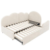 AUSZIEHBETT 90/200/190 cm L-Form, DE-41688, in Beige - Beige, Metall (90/200cm) - ComfortXL