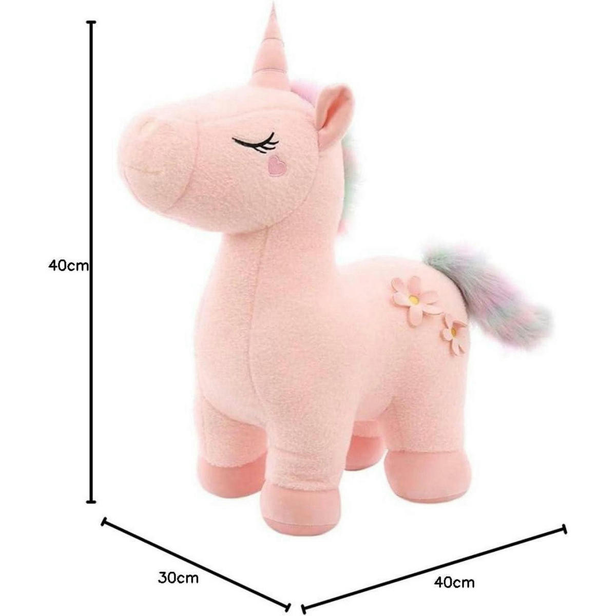 PLÜSCHTIER Einhorn Rosa 30 cm - Rosa, Textil (10/30cm)