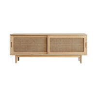 TV-SCHRANK Luis Natur aus Ulme - Naturfarben, Holz (140/52/35cm) - Tikamoon
