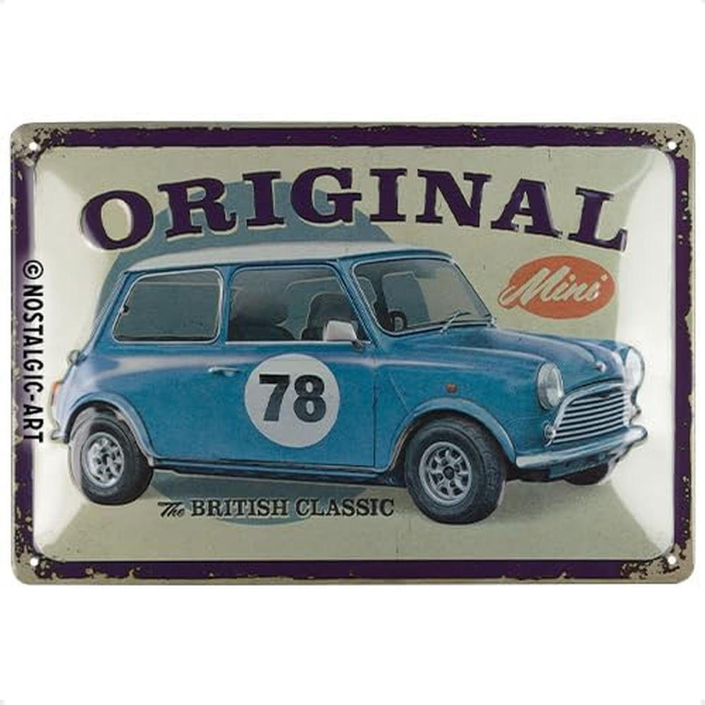 BLECHSCHILD 20/30 cm Mini The British Classic - Multicolor, Metall (30/20/0.2cm) - Nostalgic-Art