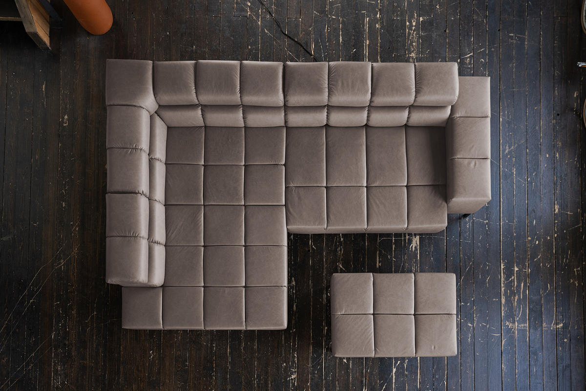 ECKSOFA NELSON Dunkelbraun Leder Relaxfunktion - Dunkelbraun/Schwarz, Leder/Metall (321/216cm) - KAWOLA