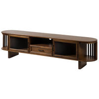 LOWBOARD Akazie 200x40x50 natur lackiert MADRID #70 - Naturfarben, Holz (200/50/40cm) - Massivmoebel24
