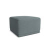 POUF Chenille Stoff Blau - Blau/Blaugrau, Kunststoff/Textil (65/40/65cm) - Makamii