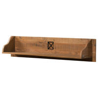WANDREGAL Akazie 116x22x24 natur versiegelt NATURE OF SPIRIT #316 - Naturfarben, Holz (116/24/22cm) - Massivmoebel24