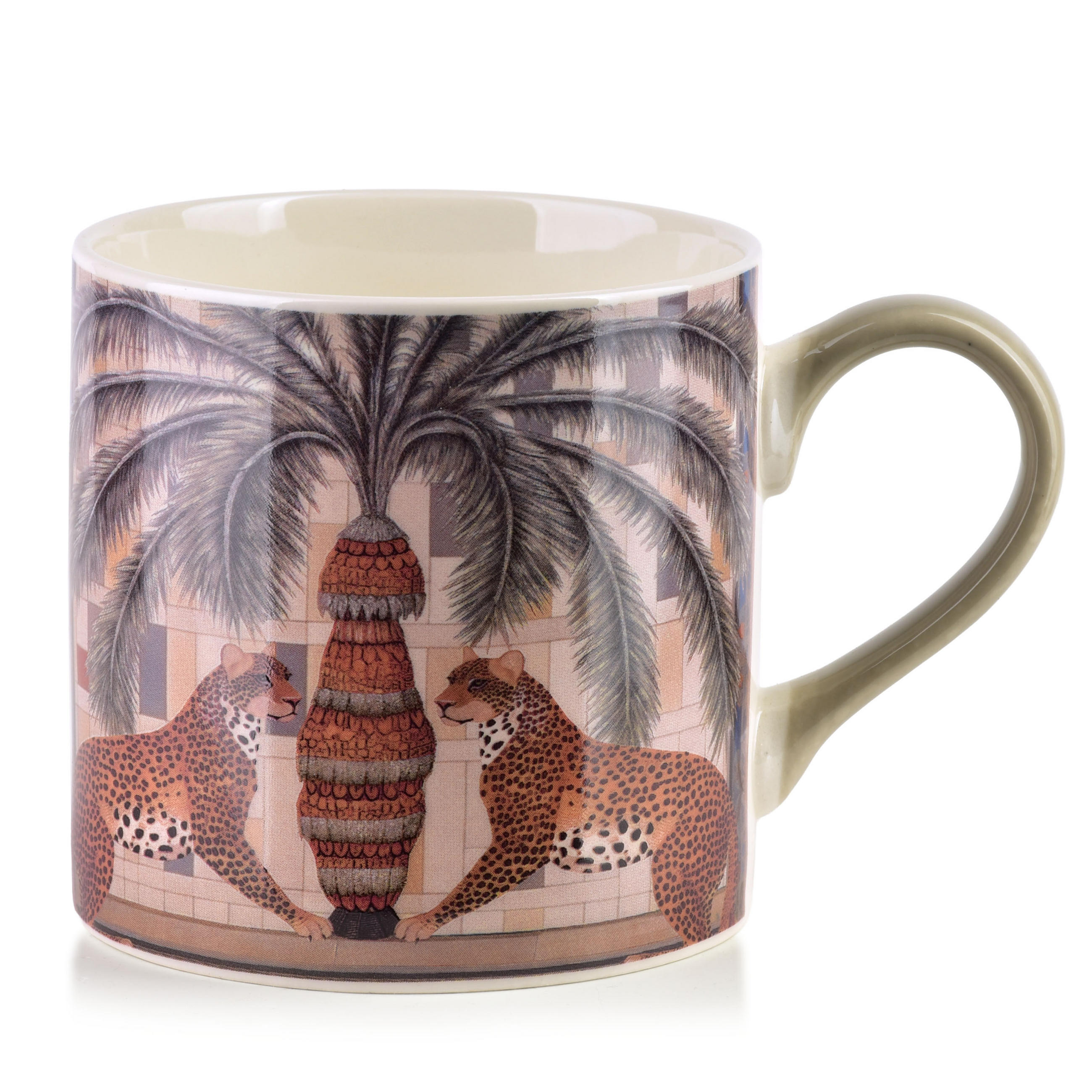 BECHER Isaac 380ml Beige 9/13/9cm Porzellan - Braun, Keramik (0.38L) - Mondex