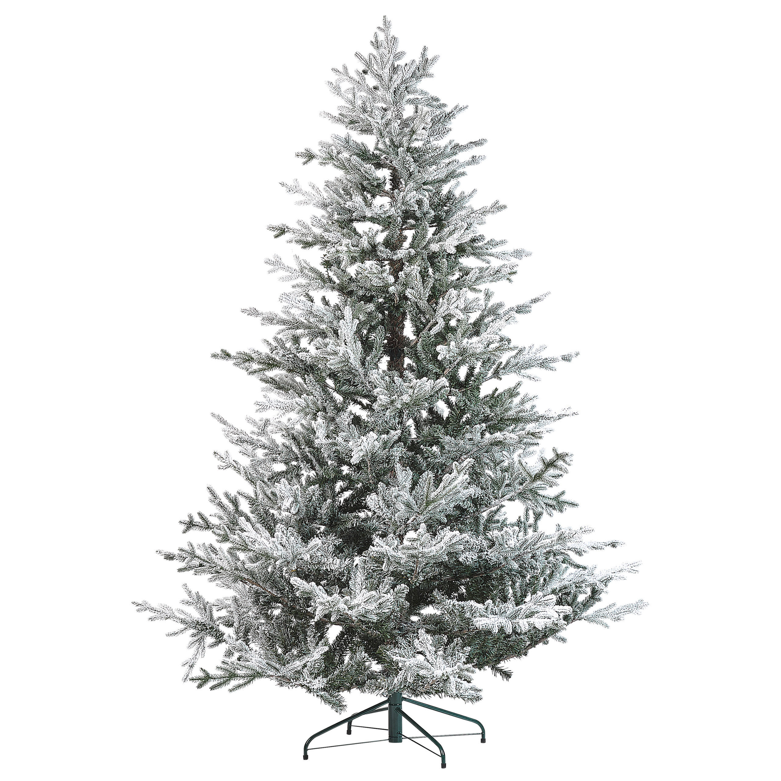 WEIHNACHTSBAUM 210 cm Weiß Brisco - Weiß, Kunststoff (210cm) - Beliani