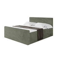 BOXBETT mit Matratze H4 und Lattenrost - TOLO-Z - 140x200 Cord - Olive - Olivgrün, Holzwerkstoff (140/200cm) - ALTDECOR