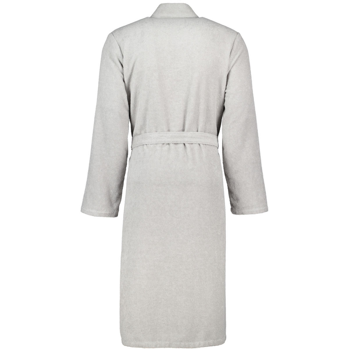 BADEMANTEL HERREN KIMONO STRUKTUR 5509 STEIN - 727 - Grau, Textil (Snull) - Cawoe
