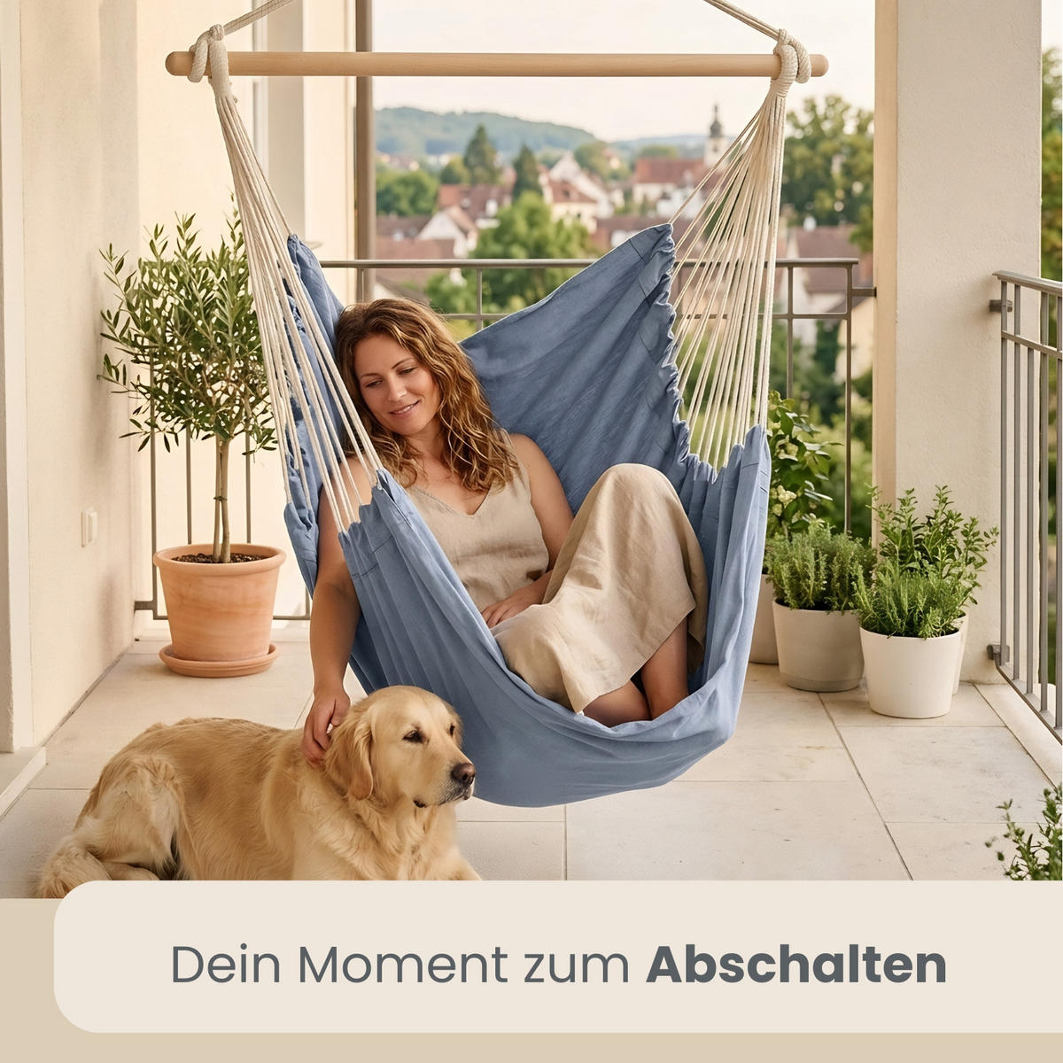 XXL HÄNGESESSEL 185/130 cm Belastbar bis 150 kg Grau - Grau, Textil (130/155/185cm) - Amanka