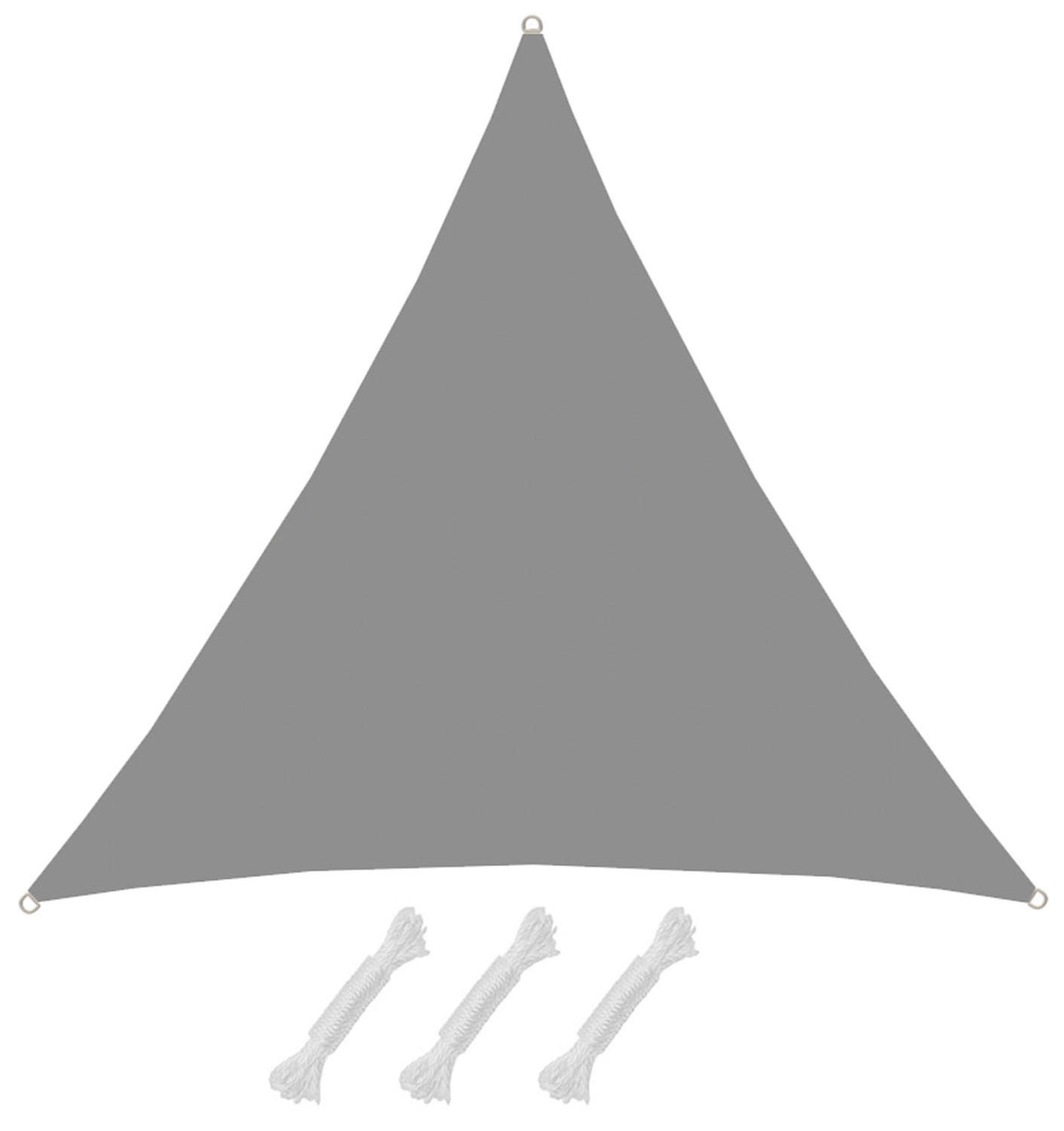 SONNENSEGEL 300/300 cm grau, dreieckig - Grau, Kunststoff (300/300cm) - Amanka