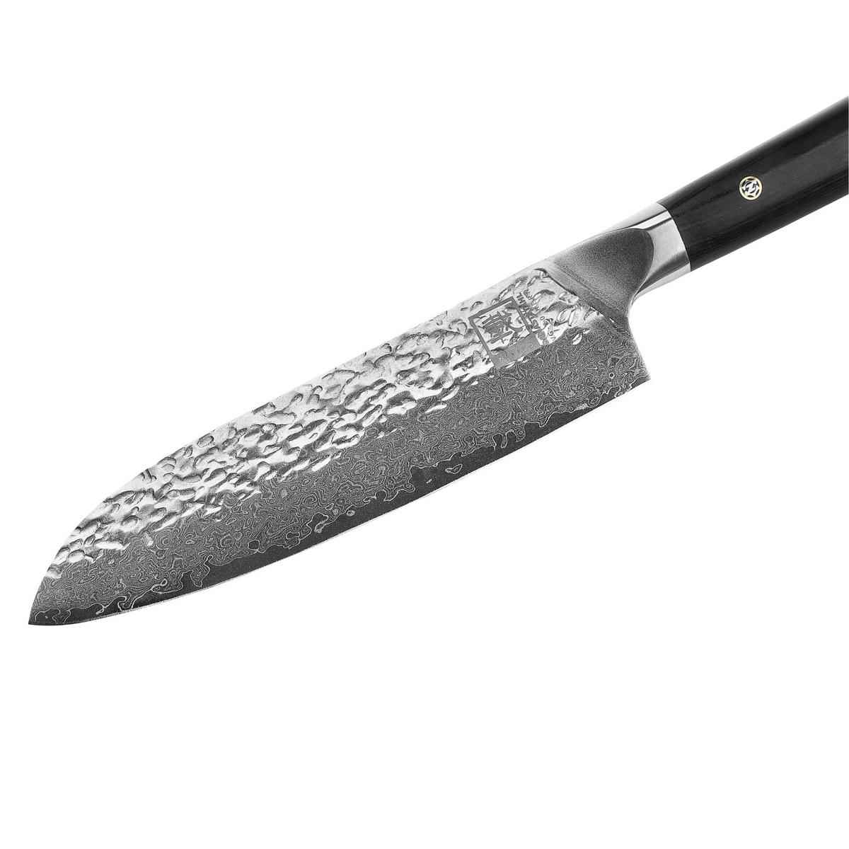 SANTOKUMESSER 17 cm - Schwarz, Holz/Metall (31cm) - Zayiko