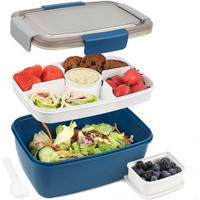LUNCHBOX 2000ml Blau - Blau, Kunststoff (12.5/9.6/23.5cm)
