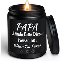 DUFTKERZE Sojawachs Sandelholz 200g - Schwarz, Paraffin (9cm)