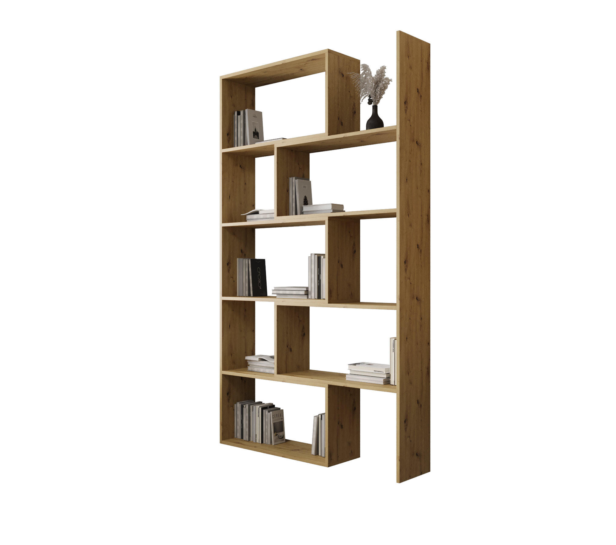 O-Sofa Wandregal Braun 125x188x33 cm