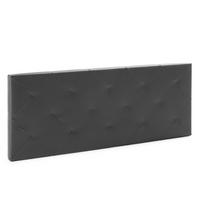 KOPFTEIL 140x60 cm Rombo Schwarz - Schwarz, Fell (8/60/140cm) - VS Venta-stock