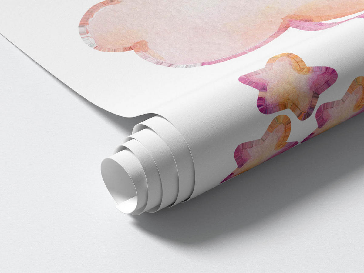 WANDAUFKLEBER 60x108cm - Pastellfarbene Schafe - Multicolor, Kunststoff (60/108/0.1cm) - Wallfluent