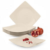 TELLERSET EPIRI Speiseteller 6 Personen 6-tlg - Beige, Keramik (25cm) - KONSIMO®