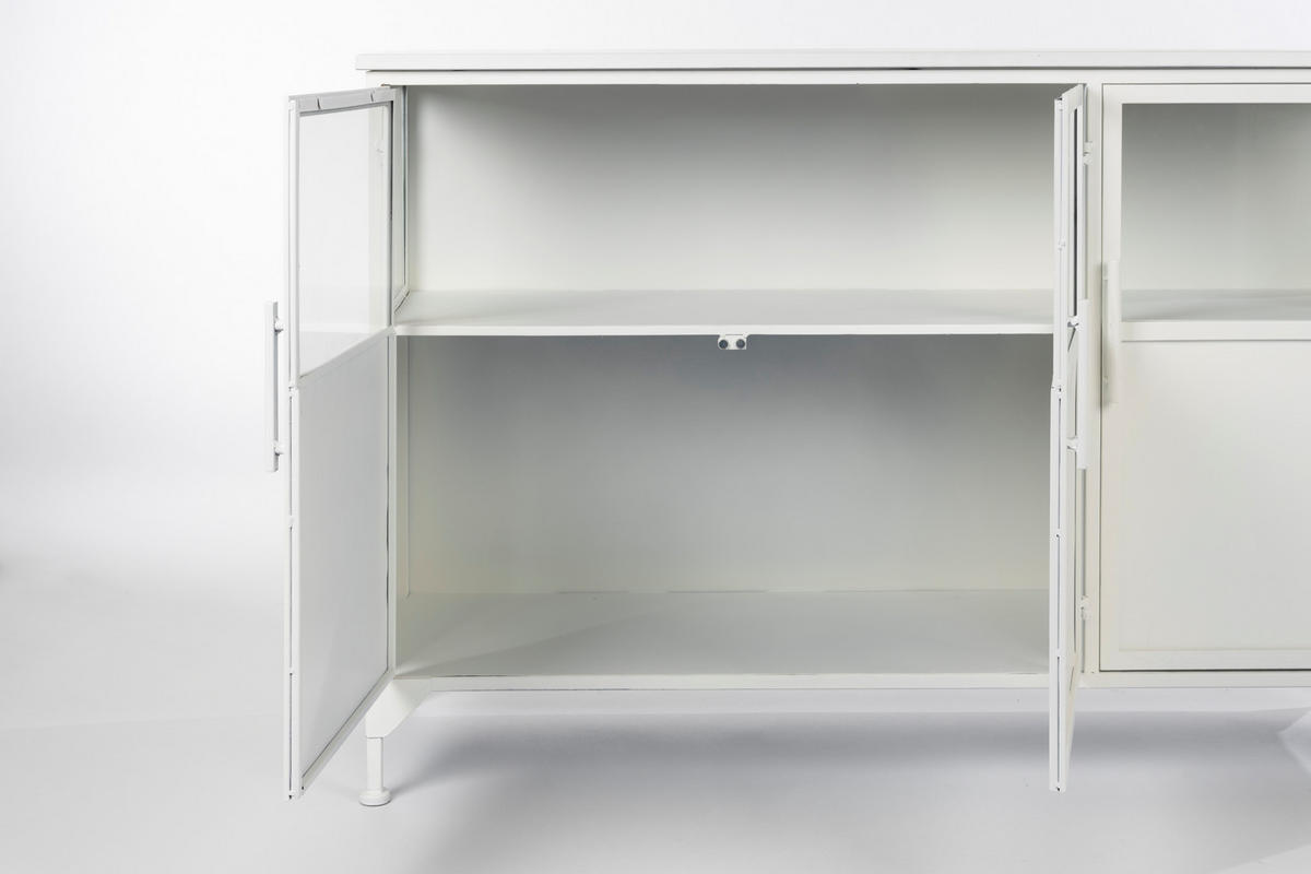 SIDEBOARD Miya - Weiß - 120/35/80 cm - Weiß, Metall (35/80/120cm)