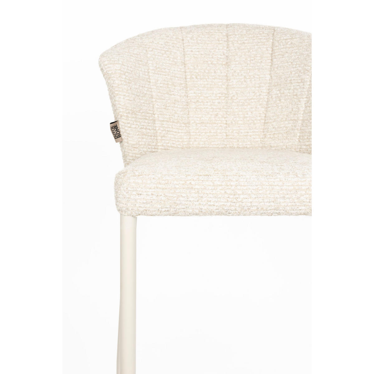 BARHOCKER Georgia Rückenlehne 73 cm Beige - 2 er Set - Beige, Holz (53.5/101/56cm) - Dutchbone