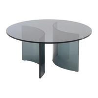 COUCHTISCH - Sicherheitsglas - Anthrazit - OKLAMA - Anthrazit, Glas (80/80/36cm) - Vente-Unique