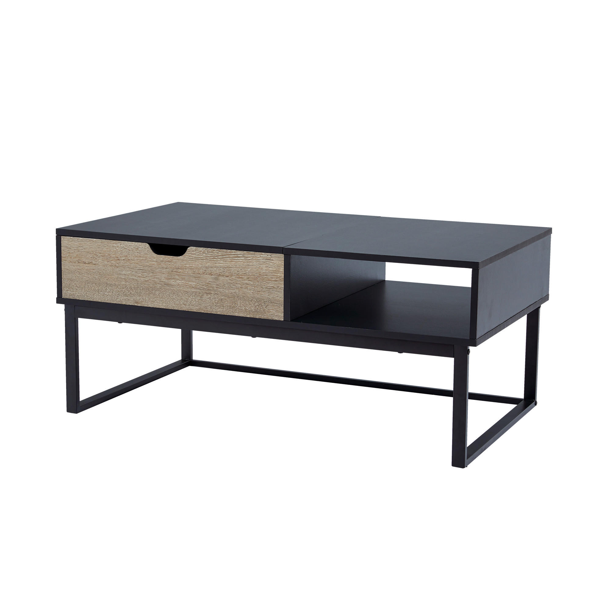 COUCHTISCH Schwarz - Schwarz, Holzwerkstoff (45.1/60.3/45.1cm) - Teamson Home
