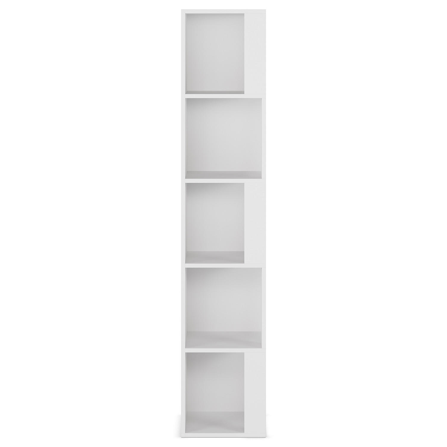 REGAL Fiyi 5 fächern weiße Farbe - Weiß, Holzwerkstoff (31/160/31cm) - VS Venta-stock
